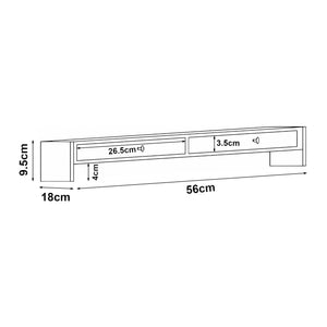 Stojak na monitor Hallstahammar 56x18x95 cm bambus [en.casa]