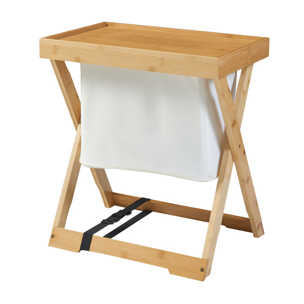 Stół piknikowy Hattfjelldal 53x48x32cm bambus [en.casa]