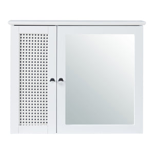 Karlsøy szafka z lustrem 50x60x15cm biała [en.casa]