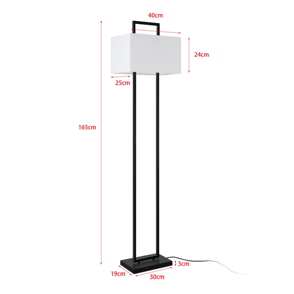 Lampa podłogowa Sigdal czarny / biały [lux.pro]