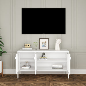 Szafka RTV Castelli 114 x 40 x 60 cm stal [en.casa]