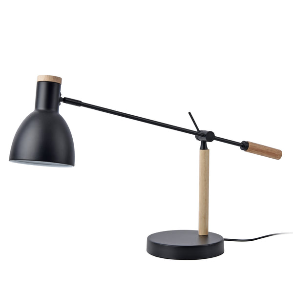 Lampa stołowa Watford czarny / kolory drewna [lux.pro]