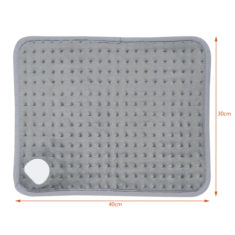 Szkic wymiarowy Elektryczna podkładka grzewcza Bella 80W 40x30cm Szara [en.casa]