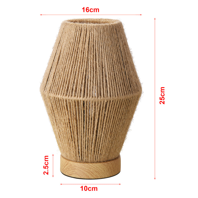 Szkic wymiarowy Lampa stołowa Arundel 1xE27 wood look/nature [lux.pro]