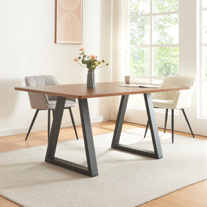 Stelaż do stołu zestaw 2 sztuk Lyngby 72x55/70cm czarny [en.casa]