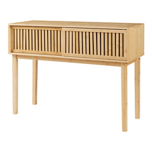 Stolik konsolowy Ypäjä 110x39x81 cm bambus [en.casa]