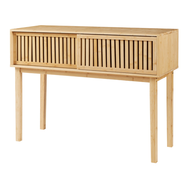 Stolik konsolowy Ypäjä 110x39x81 cm bambus [en.casa]
