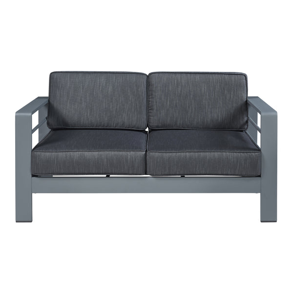 3-częściowy aluminiowy zestaw mebli ogrodowych Avise [casa.pro]
