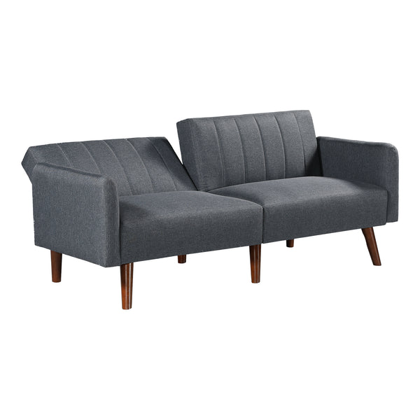 Sofa Malå z funkcją rozkładania 175x70x72 cm szara [en.casa]