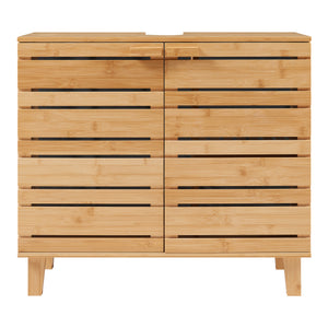 Szafka podumywalkowa Epind 60x66x30 cm z naturalnego bambusa [en.casa]