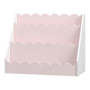 Półka dziecięca Vestnes 48x61x30 cm Cotton Candy/Biała [en.casa]