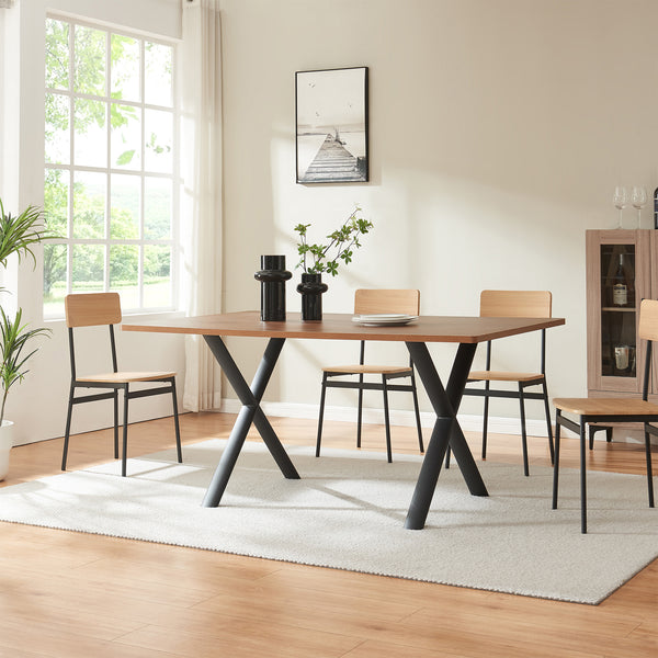 Stelaż stołu Klixjö zestaw 2 szt. stal 72x70x10 cm czarny [en.casa]