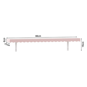 Półka ścienna dla dzieci zestaw 2 Vestnes 80x17x4 cm Cotton Candy [en.casa]