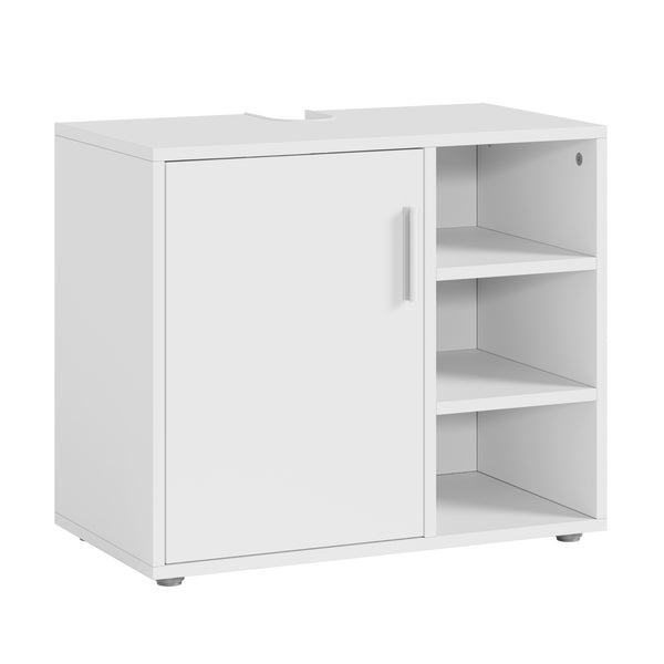 Szafka pod umywalkę Kulaik 51x60x32 cm Biała [en.casa]