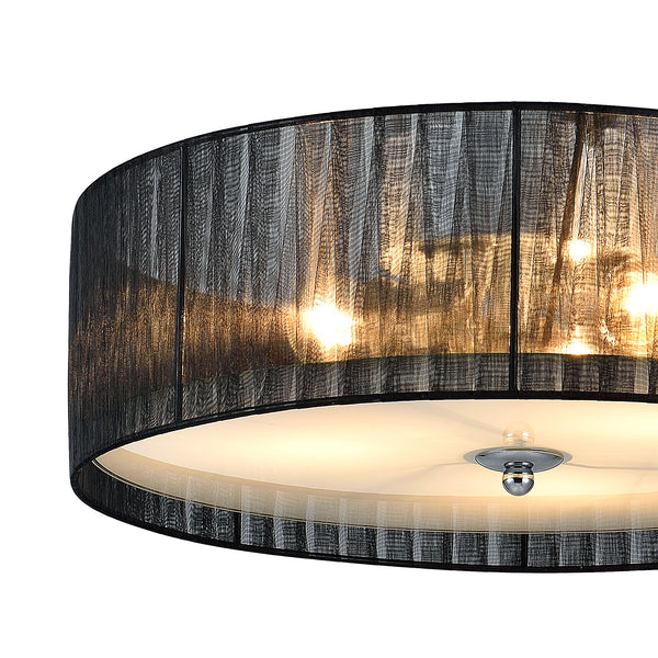 [lux.pro]® Stylowa lampa sufitowa - Helena - czarna / biała