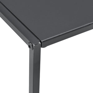 Stolik boczny Morsum zestaw 2 industrialny design czarny [en.casa]