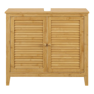 Bambusowa szafka pod umywalkę Värmdö 60x67x30cm [en.casa]