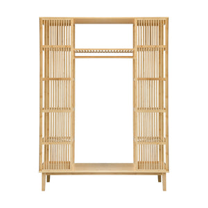 Bambusowy wieszak na ubrania Hudiksvall 185x140x45cm [en.casa]