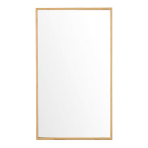 Szafka z lustrem Ikorfat 60,5 x 35 x 14 cm naturalny bambus [en.casa]