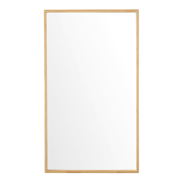 Szafka z lustrem Ikorfat 60,5 x 35 x 14 cm naturalny bambus [en.casa]