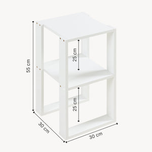 Stolik boczny Thyholm 55x30x30 cm biały [en.casa]
