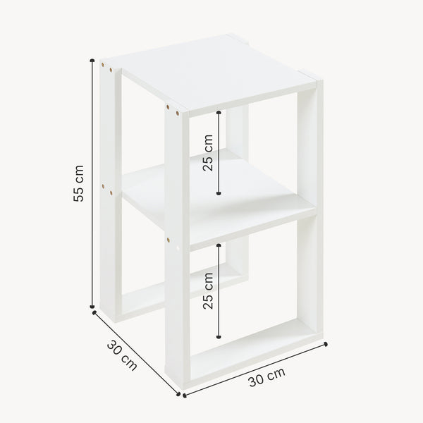 Stolik boczny Thyholm 55x30x30 cm biały [en.casa]