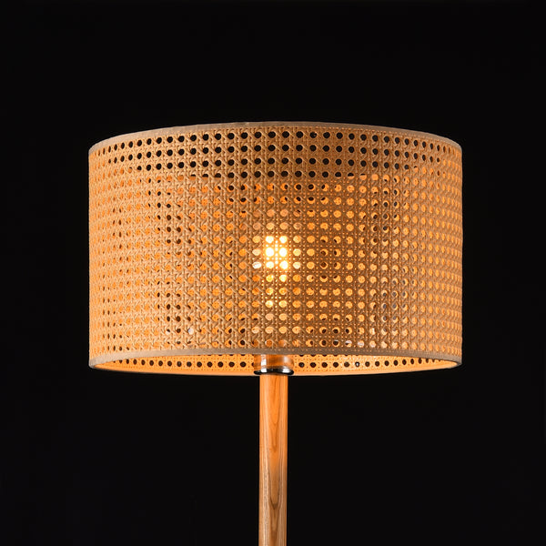 Lampa podłogowa Rochdale E27 żółto-brązowa [lux.pro]