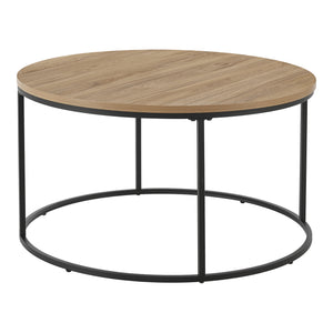 Stolik kawowy Kuhmoinen 45xØ80 cm czarny [en.casa]