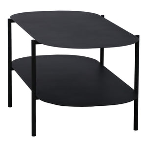 Stolik kawowy Enebakk 112x62x40,5cm czarny, matowy [en.casa]
