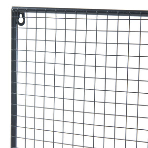 Kratka ścienna Westre 70x60x11cm metalowa czarna [en.casa]