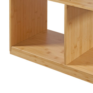 Półka na książki Gullspång bambus 130x55x30cm natura [en.casa]