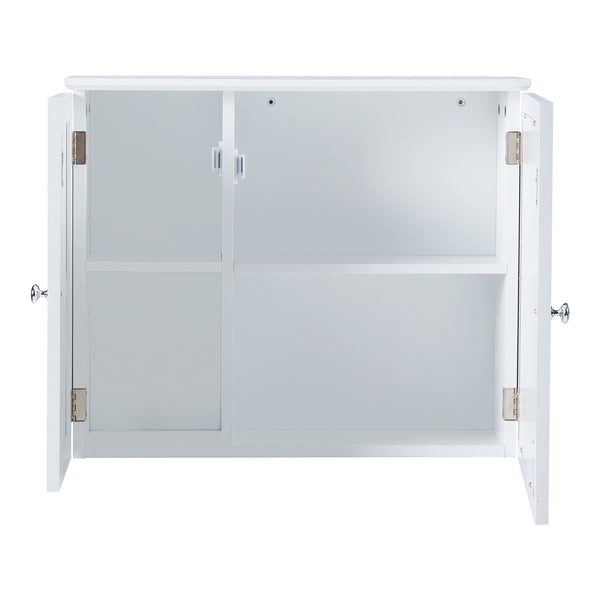 Karlsøy szafka z lustrem 50x60x15cm biała [en.casa]