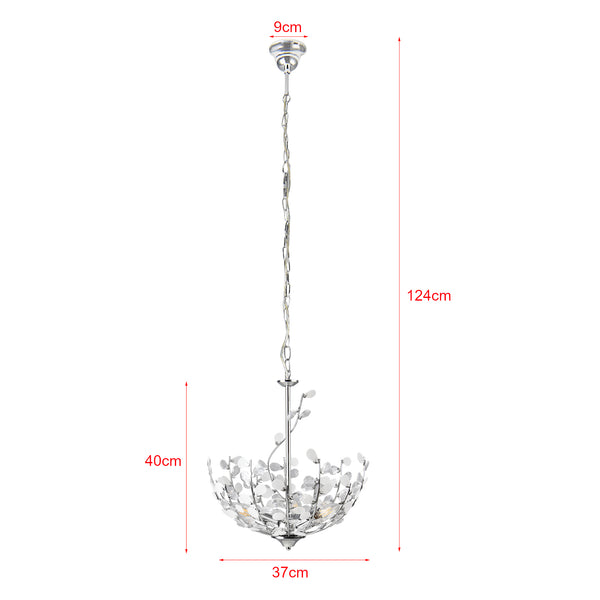 Lampa wisząca Ampthill 3xE14 chromowana [lux.pro]