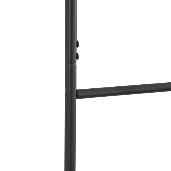 Drabinka na ręczniki Bodø stal 176x38 cm czarna [en.casa]