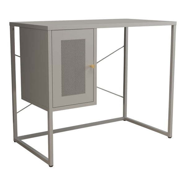 Biurko stalowe Sund 75x100x50 cm szare [en.casa]