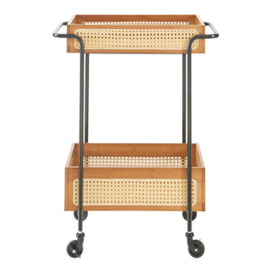Tervola wózek do serwowania 81x61x39 cm rattan [en.casa]
