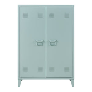Szafka metalowa Oripää 110x75x33 cm szaroniebieska [en.casa]