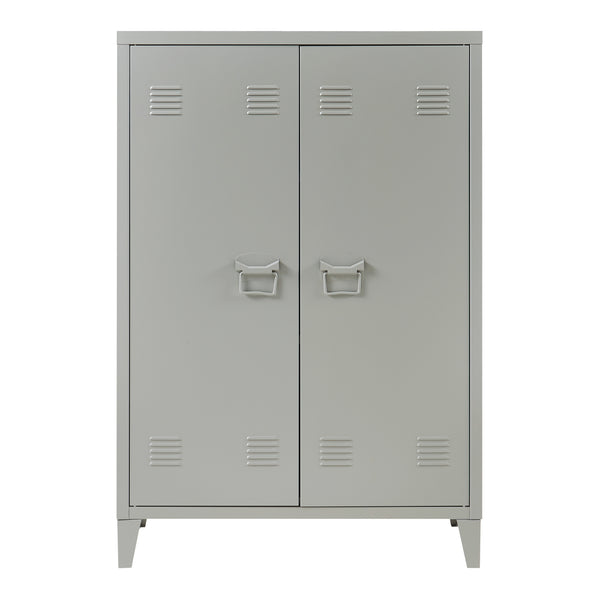 Metalowa szafka Oripää 110x75x33 cm ciemnoszara [en.casa]