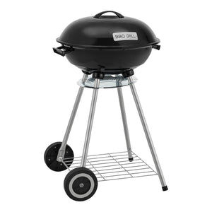 Apricena grill okrągły 80x49x47cm czarny [casa.pro]