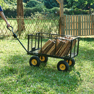 Wózek ręczny Corropoli 112x51 cm maks. 550 kg czarny/żółty [pro.tec]