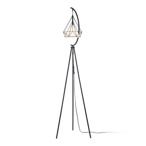 Lampa podłogowa Austell 171cm czarny/biały [lux.pro]