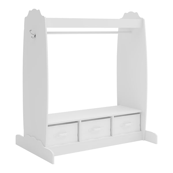 Szafa dziecięca Moskenes 107x95x61 cm biała [en.casa]