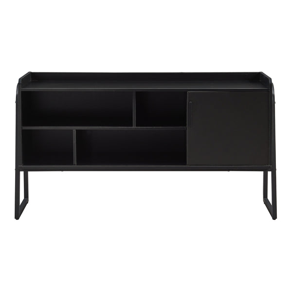 Szafka pod telewizor Storfjord 120x34x63 cm czarna [en.casa]