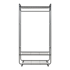 Stojak na płaszcz Vestvågøy 176x90x40 cm czarny [en.casa]