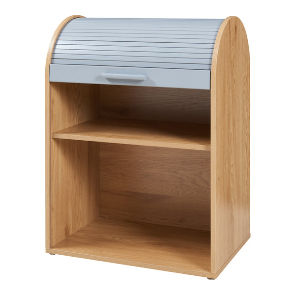 Szafka roletowa Kavlinge 80x60x40 cm bambus/szary [en.casa]
