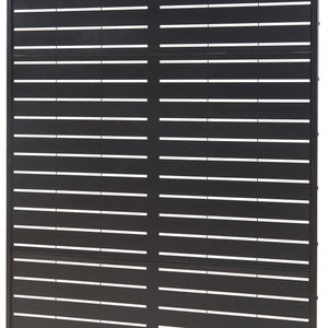 Wewnętrzna ścianka działowa Trolu stal 200x100x50 cm czarna [casa.pro]