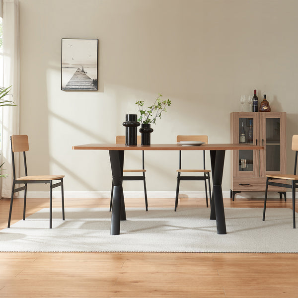 Stelaż stołu Klixjö zestaw 2 szt. stal 72x70x10 cm czarny [en.casa]