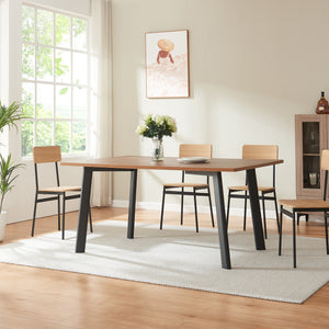 Hostang nogi stołowe zestaw 4 50x8x71 cm czarny [en.casa]