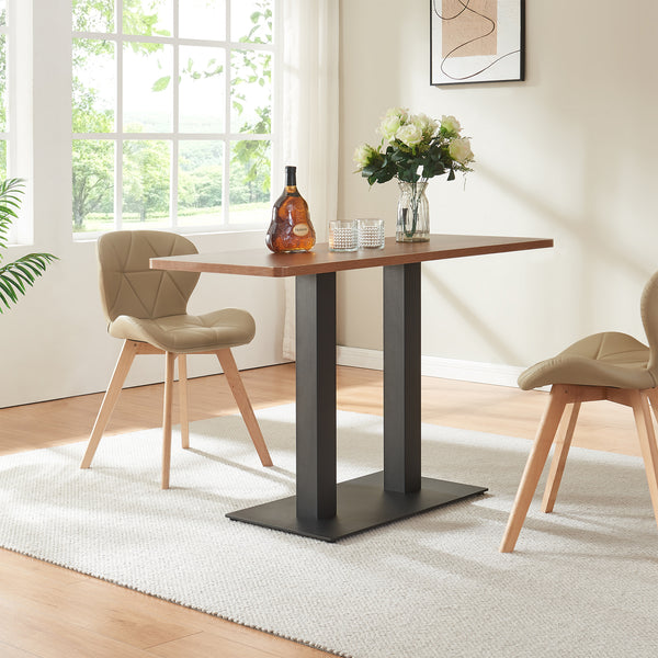 Rama stołu Vadejord stal 70x40x73 cm czarny [en.casa]
