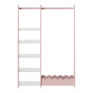 Szafa dziecięca Vestnes 114x77x30 cm Cotton Candy/White [en.casa]